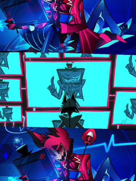 Alastor y Vox en un tenso enfrentamiento