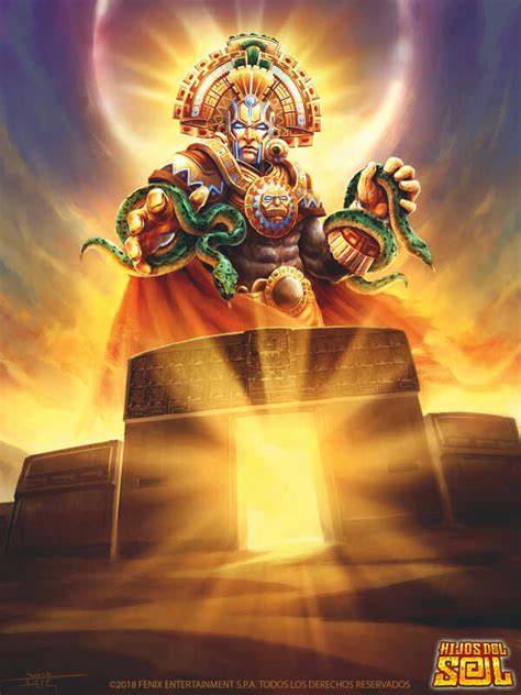 Representación artística de Inti, el dios Sol inca.