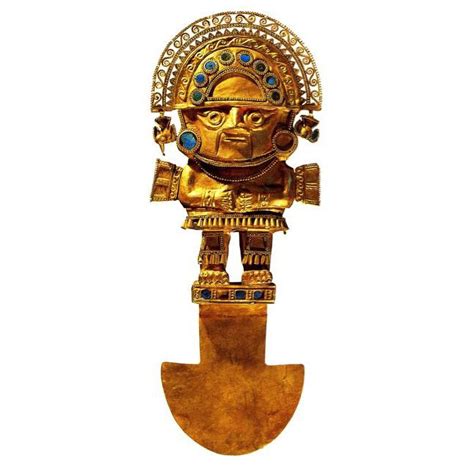 Ilustración de un tumi, cuchillo ceremonial inca utilizado en cirugía.