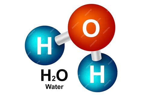 Diagrama molecular del agua (H2O)