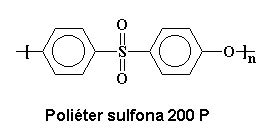 Estructura molecular de la polietersulfona (PES)