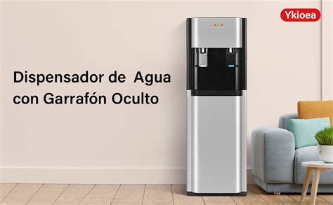 Dispensador de agua Vitoria Gold con detalles en plexiglás azul