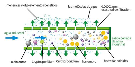 Diagrama comparativo de técnicas de separación por membranas