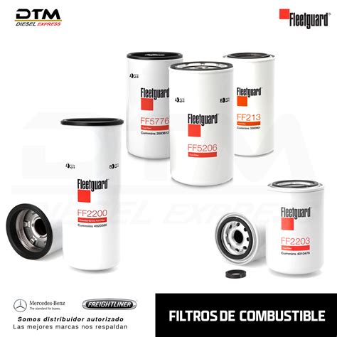 Infografía comparativa de filtros de combustible diésel y gasolina