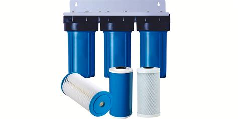 Imagen de diferentes tipos de cartuchos de filtro de agua