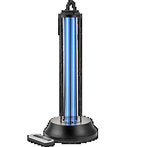 Ilustración de una lámpara UV germicida