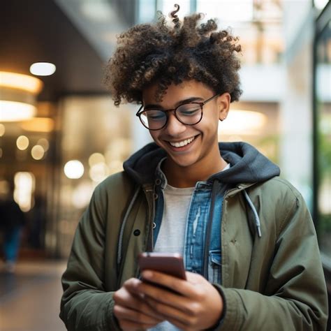 Persona utilizando la aplicación Hoover Wizard en su smartphone