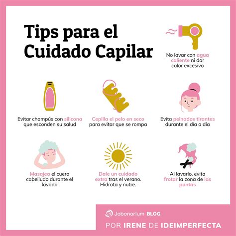 Infografía sobre consejos para el cuidado del cabello