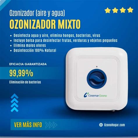 Un ozonizador doméstico conectado a un grifo