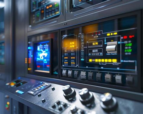 Panel de control moderno para piscina con pantalla digital