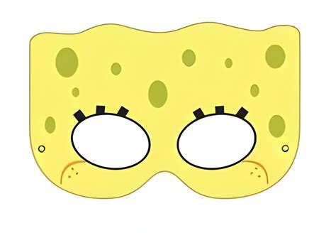 Plantilla de máscara de Bob Esponja