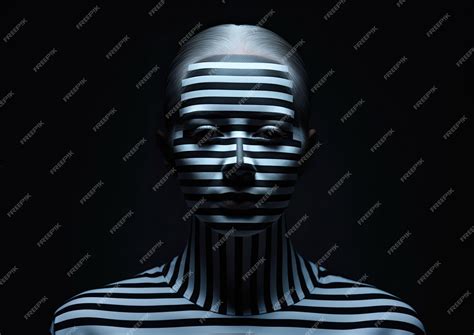 Ilustración abstracta de un rostro parcialmente cubierto por una mascarilla con elementos tecnológicos