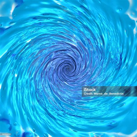Ilustración de un vórtice de agua