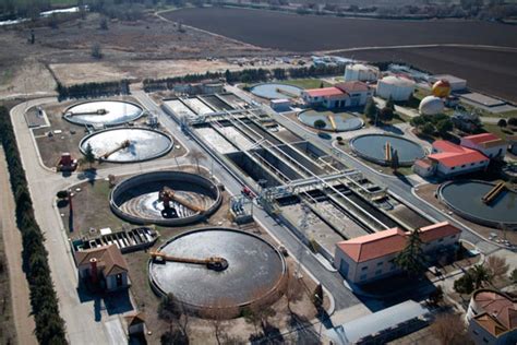 Vista aérea de la EDAR Sur de Getafe