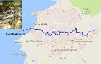 Mapa del río Manzanares y la ubicación de las EDAR