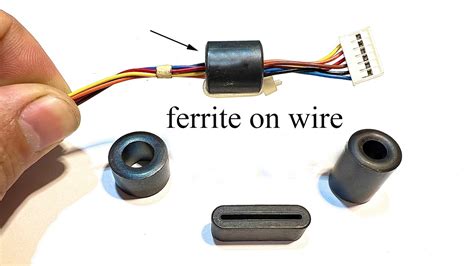 Ferrite bead around a cable
