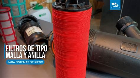 Diagrama comparativo de filtros de malla y de disco
