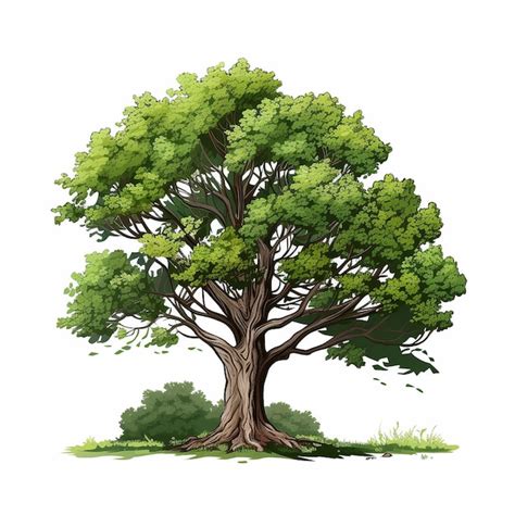 Ilustración de un árbol, destacando cómo está compuesto por múltiples sub-árboles que se integran en la estructura general.