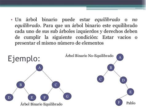 Comparación de dos árboles binarios: el de la izquierda es 