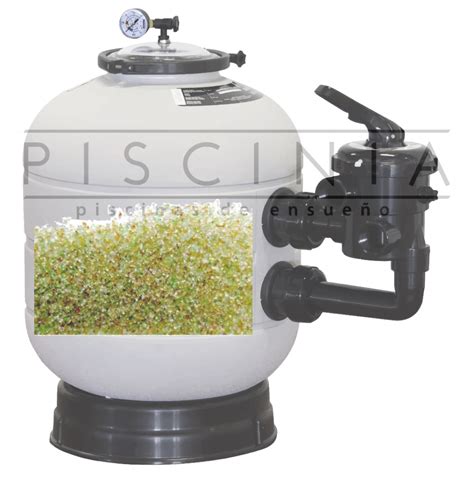 Filtro de vidrio activado para piscina