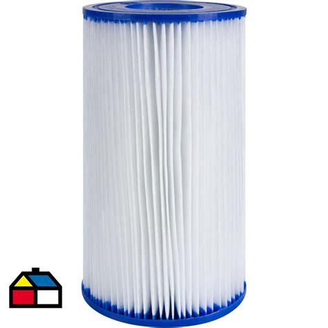 Filtro de cartucho de piscina con su cartucho visible