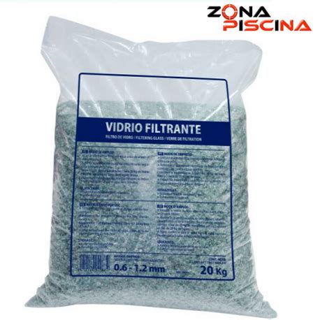 Vidrio filtrante para depuradora de piscinas