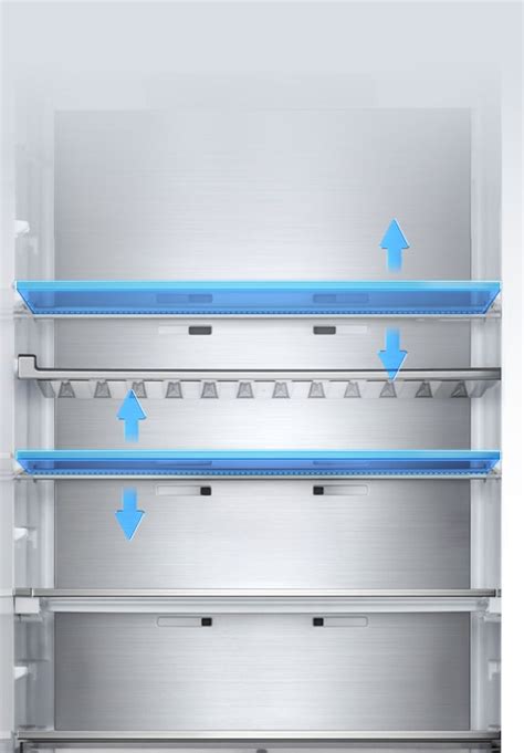Interior de un frigorífico LG con compartimentos de alimentos frescos