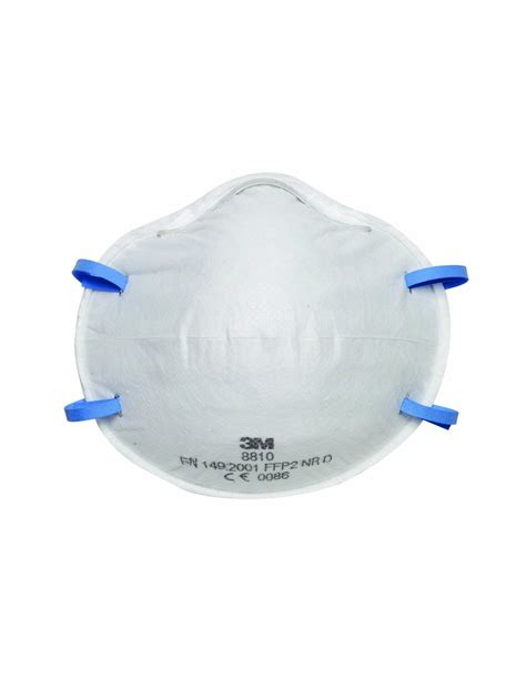 Diagrama detallado de una mascarilla autofiltrante 3M con capas de filtración.