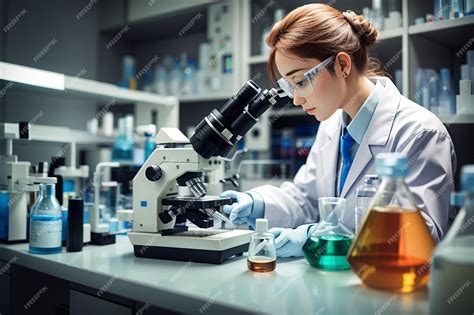 Diagrama de un laboratorio analizando muestras de agua