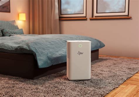 Habitación con un deshumidificador funcionando