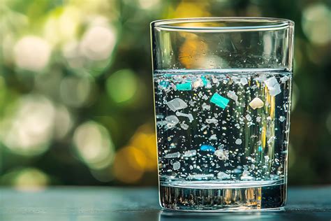 Microscopio mostrando partículas de sedimento en agua