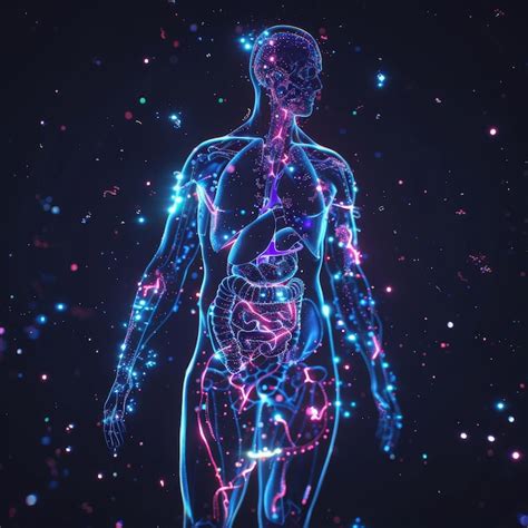 Representación del cuerpo energético humano