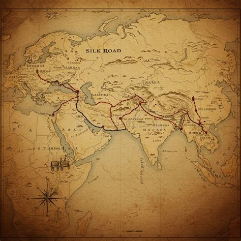 Mapa de antiguas rutas de la sal