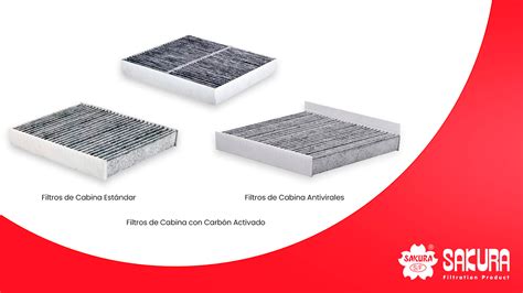 Infografía comparativa de tipos de filtros de habitáculo