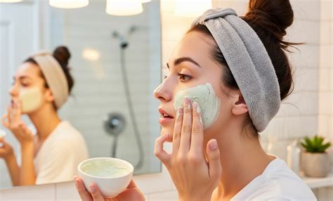 Primer plano de la textura untuosa de una mascarilla facial azulada