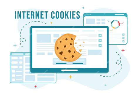 Ilustración de cookies en un navegador web
