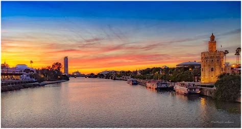 Río Guadalquivir al atardecer