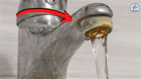 Acumulación de cal en un grifo