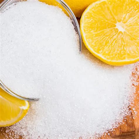 Cristales de ácido cítrico anhidro